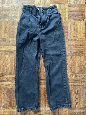 Japanese XS/TP High-Waist Black Denim Pants